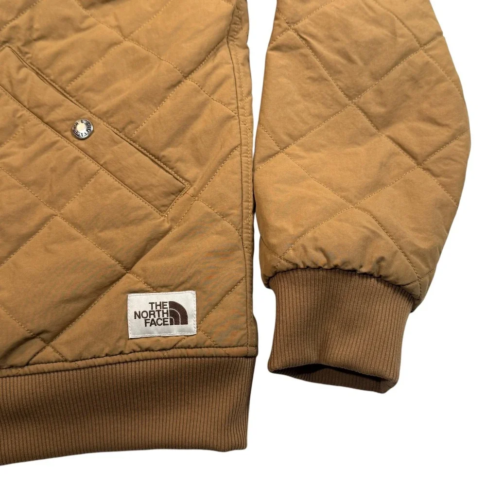 The North Face Cuchillo Full Zip Hoodie Sherpa Lined Jacket Mens Medium Brown